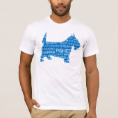 Scottie Scottish Slang Blue T-Shirt (Vorderseite)