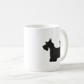 Scottie Scottish Terrier Basic Breed Silhouette Kaffeetasse (VorderseiteRechts)