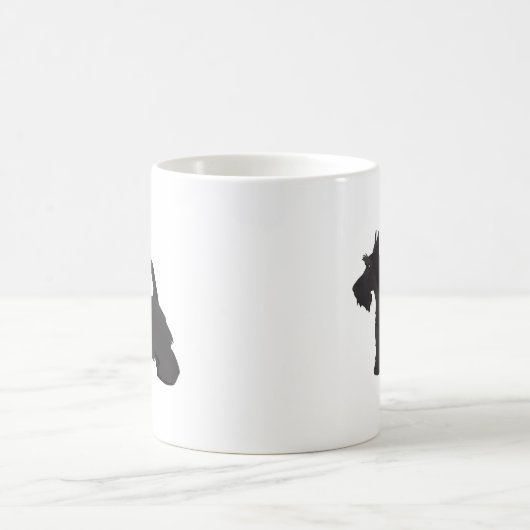 Scottie Scottish Terrier Basic Breed Silhouette Kaffeetasse (Mittel)