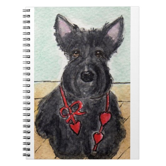 SCOTTIE SCOTTISH TERRIER NOTEBOOK BIRTHDAY PRESENT NOTIZBLOCK (Vorderseite)