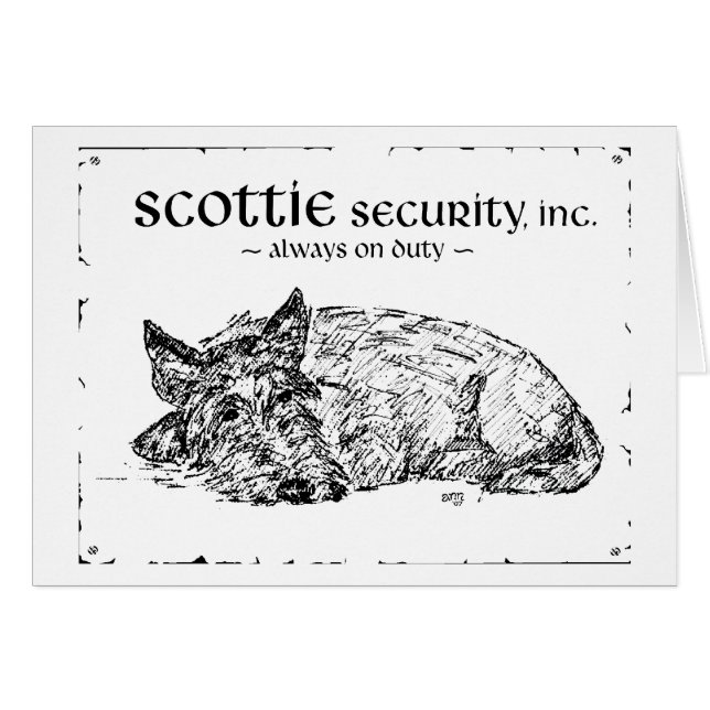 Scottie Sketch - Sicherheit? (Vorderseite (Horizontal))