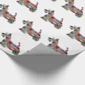 Scottie Terrier Geometric Pattern Silhouette Karie Geschenkpapier (Ecke)