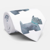 Scottie Terrier Krawatte (Gerollt)