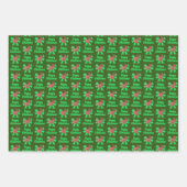 Scottie Terrier Niedlicher Weihnachtshund & Bow 3  Geschenkpapier Set (Vorderseite 3)