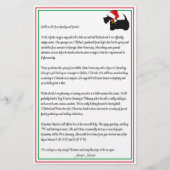 Scottie Terrier Personalisiert Christmas Newslette (Vorderseite)
