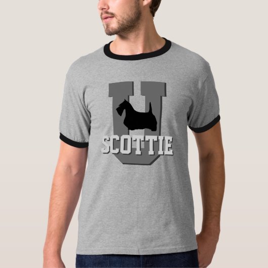 Scottie-Terrier-Universität T-Shirt (Vorderseite)
