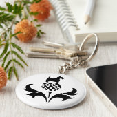 Scottie Thistle Schlüsselanhänger (Seite)