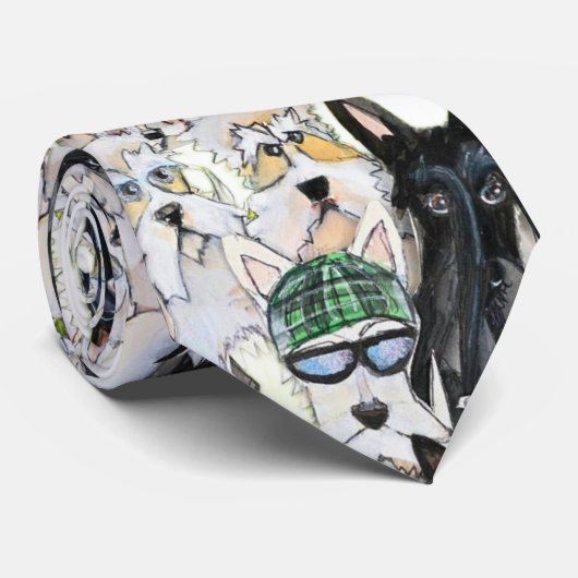 Scottie Tie Krawatte (Gerollt)