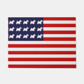 Scottie-US Flagge Fußmatte (Vorderseite)