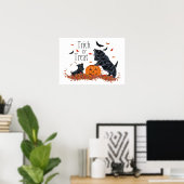 SCOTTIE Vater und Pup Halloween Poster (Heimbüro)