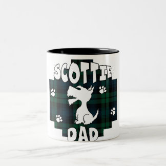 Scottie-Vater Zweifarbige Tasse