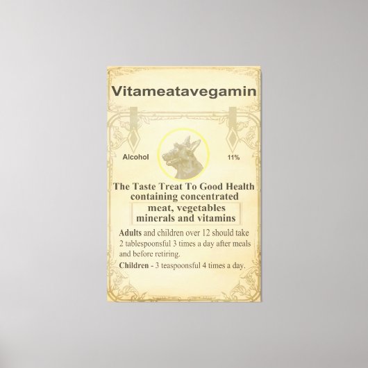 Scottie Vitameatavegamin Leinwanddruck (Vorderseite)