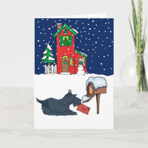 Scottie-Weihnachten Feiertagskarte