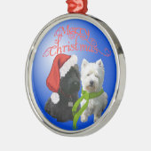Scottie & Westie Ornament (Links)