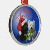 Scottie & Westie Ornament Aus Metall (Rechts)