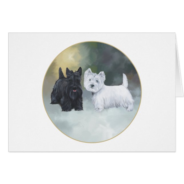 Scottie Westie Wintertime (Vorderseite (Horizontal))