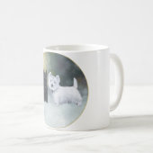 Scottie Westie Wintertime Kaffeetasse (VorderseiteRechts)