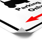 Scottie Zone Parking Sign Poster (Ecke)