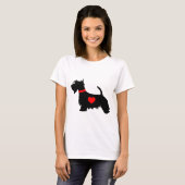 Scottiehundeherz-Damen T - Shirt (Vorne ganz)