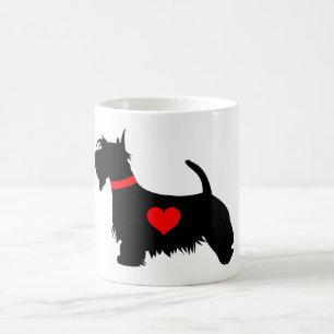Scottiehundeherz-Tasse Kaffeetasse