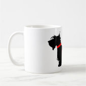 Scottiehundeherz-Tasse Kaffeetasse (Links)