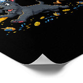 Scottierrier Dreidel Menorah Hanukkah Kids Womens Poster (Ecke)