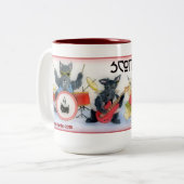 Scotties-Felsen-Kaffee-Tasse Zweifarbige Tasse (Vorderseite Links)