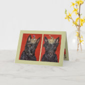 Scotties Nelli und Rosie card Karte (Gelbe Blume)