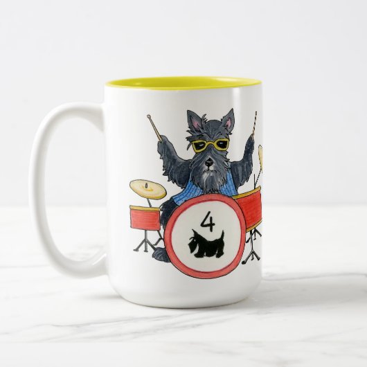 Scotties Rock Drummer Tasse (Links)