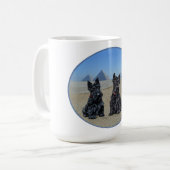 Scotties Sightseeing in Ägypten Kaffeetasse (Vorderseite Links)