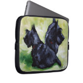 Scottiescottish-Terrier-Hundelaptop-Kasten Laptopschutzhülle (Vorne Rechts)