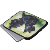 Scottiescottish-Terrier-Hundelaptop-Kasten Laptopschutzhülle (Vorne Knopf)