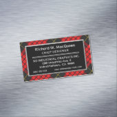 Scottish Accent Clan MacQueen Tartan Magnetische Visitenkarte (Beispiel)