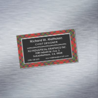 Scottish Accent Clan Matheson Tartan