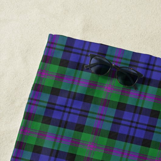 Scottish Accents Clan Baird Tartan Strandtuch (Beispiel)