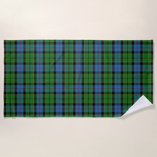 Scottish Accents Clan Forsyth Tartan Strandtuch (Vorderseite)