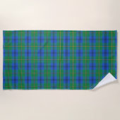Scottish Accents Clan Johnstone Johnston Tartan Strandtuch (Vorderseite)