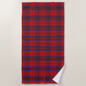 Scottish Accents Clan Leslie Red Tartan Strandtuch (Vorderseite)