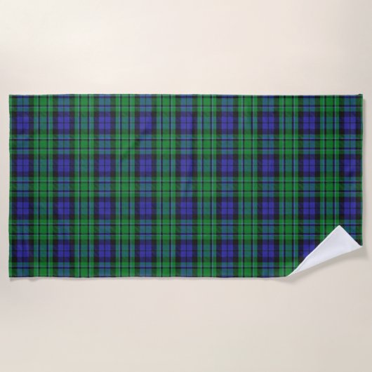 Scottish Accents Clan MacCallum Tartan Strandtuch (Vorderseite)