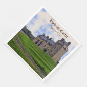 Scottish Agnew Clan's Lochnaw Castle Paper Napkin Serviette (Ecke)