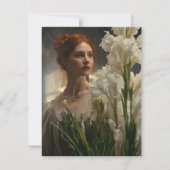 Scottish Alchemy Bridal Gladioli Grußkarte (Vorderseite)