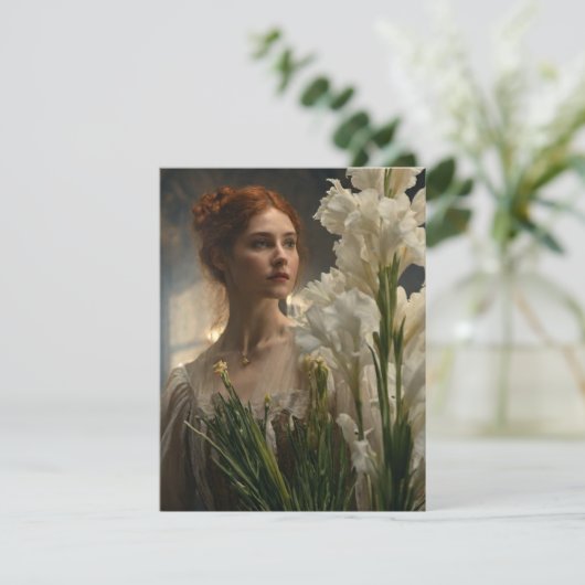 Scottish Alchemy Bridal Gladioli Grußkarte (Stehend Vorderseite)