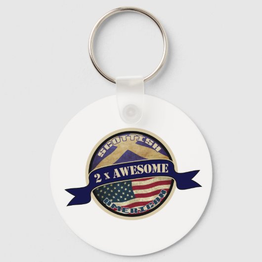 Scottish American 2x Phantastisch Keyring Schlüsselanhänger (Vorderseite)