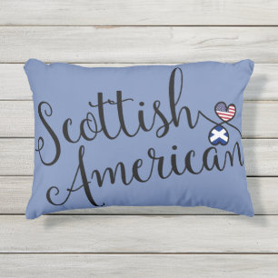 Scottish American Accent Pillow, Schottland Kissen Für Draußen