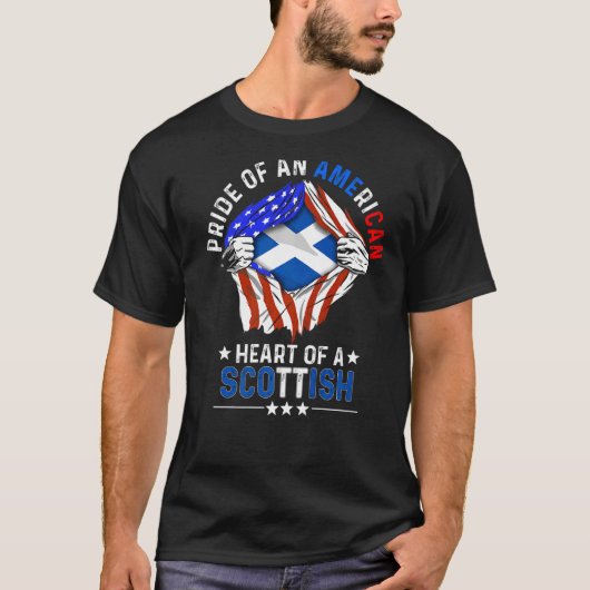 Scottish American America Pride Foreign Scotland F T-Shirt (Vorderseite)