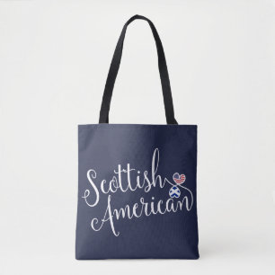Scottish American Entwined Hearts Grocerag Tasche