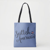 Scottish American Entwined Hearts Grocerag Tasche (Vorderseite)