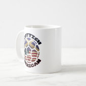 Scottish American Soccer Ball Kaffeetasse (Vorderseite Links)