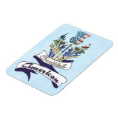 Scottish American Thistle Flexi Magnet (Linke Seite)