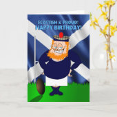 Scottish and Proud Rugby Birthday Card Karte (Gelbe Blume)
